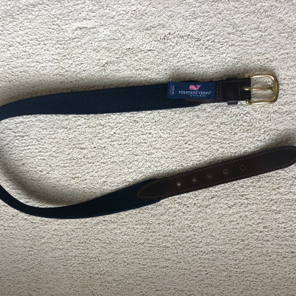 Vineyard Whale Canvas Club Belt- Raspberry - Picture 5 of 7